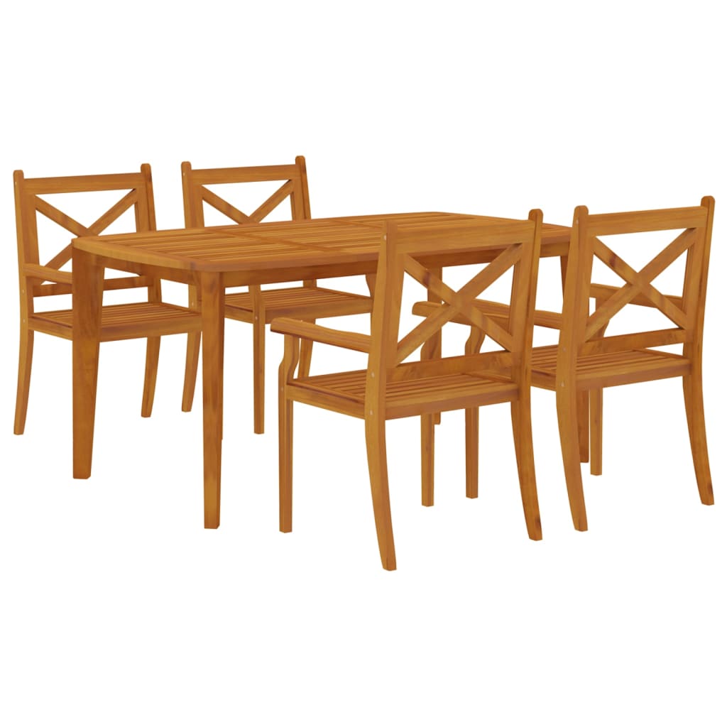 8720286209158_g_en_hd_1 vidaXL 5 Piece Garden Dining Set Solid Wood Acacia - Image 3