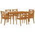 vidaXL 7 Piece Garden Dining Set Solid Wood Acacia - Image 3