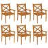 vidaXL 7 Piece Garden Dining Set Solid Wood Acacia - Image 7