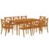 vidaXL 9 Piece Garden Dining Set Solid Wood Acacia - Image 3