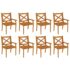 vidaXL 9 Piece Garden Dining Set Solid Wood Acacia - Image 7