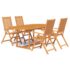 vidaXL 5 Piece Garden Dining Set Solid Acacia Wood - Image 2