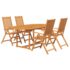 vidaXL 5 Piece Garden Dining Set Solid Acacia Wood - Image 3