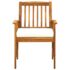 vidaXL 5 Piece Garden Dining Set with Cushions Solid Acacia Wood - Image 6