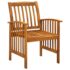 vidaXL 5 Piece Garden Dining Set with Cushions Solid Acacia Wood - Image 7