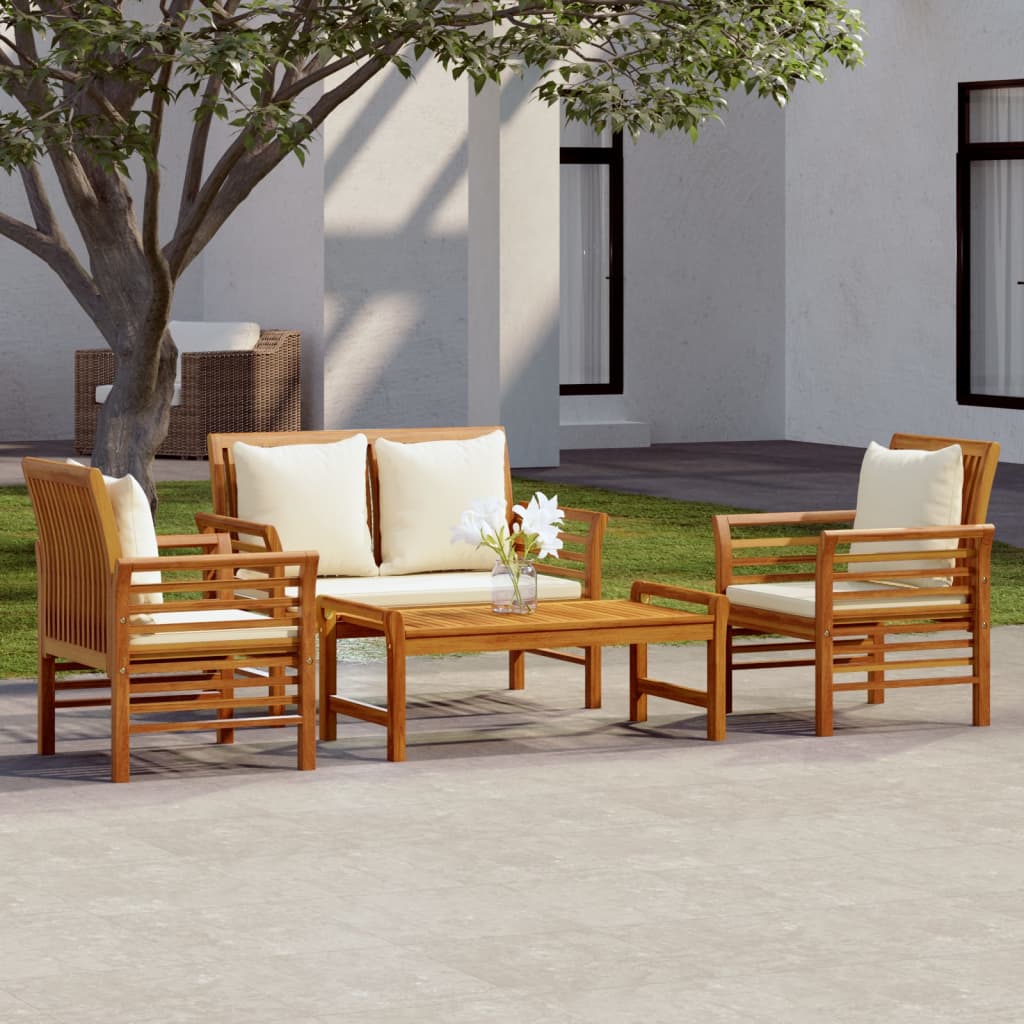 8720286209622_m_en_hd_1 vidaXL 4 Piece Garden Lounge Set with Cushions Solid Wood Acacia - Image 1