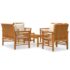vidaXL 5 Piece Garden Lounge Set with Cushions Solid Wood Acacia - Image 2