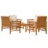 vidaXL 5 Piece Garden Lounge Set with Cushions Solid Wood Acacia - Image 3