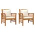 vidaXL 5 Piece Garden Lounge Set with Cushions Solid Wood Acacia - Image 9