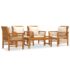 vidaXL 5 Piece Garden Lounge Set with Cushions Solid Wood Acacia - Image 2