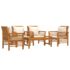 vidaXL 5 Piece Garden Lounge Set with Cushions Solid Wood Acacia - Image 3