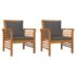 vidaXL 5 Piece Garden Lounge Set with Cushions Solid Wood Acacia - Image 9