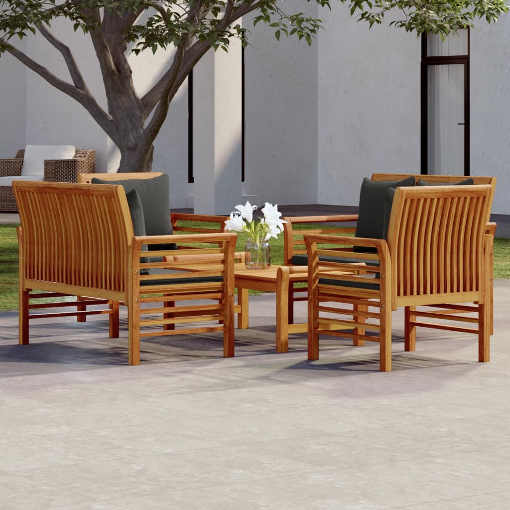 8720286209684_m_en_hd_1 vidaXL 5 Piece Garden Lounge Set with Cushions Solid Wood Acacia - Image 1