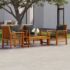 vidaXL 5 Piece Garden Lounge Set with Cushions Solid Wood Acacia
