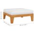 vidaXL 4 Piece Garden Lounge Set with Cushions Solid Acacia Wood - Image 10
