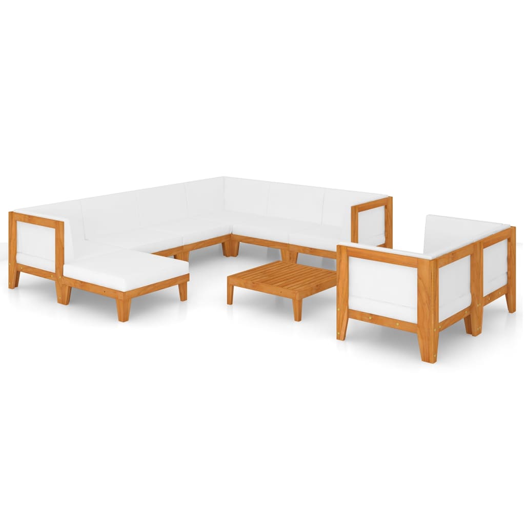 8720286209943_a_en_hd_1 vidaXL 10 Piece Garden Lounge Set with Cushions Solid Acacia Wood - Image 2