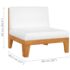 vidaXL 10 Piece Garden Lounge Set with Cushions Solid Acacia Wood - Image 11