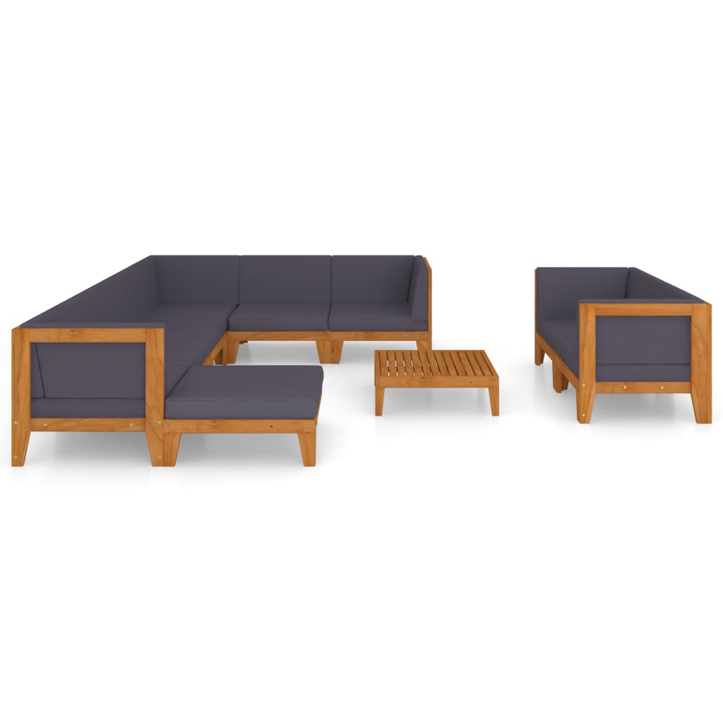 8720286209950_g_en_hd_1 vidaXL 10 Piece Garden Lounge Set with Cushions Solid Acacia Wood - Image 3