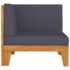 vidaXL 10 Piece Garden Lounge Set with Cushions Solid Acacia Wood - Image 5