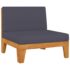 vidaXL 10 Piece Garden Lounge Set with Cushions Solid Acacia Wood - Image 6