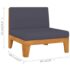 vidaXL 10 Piece Garden Lounge Set with Cushions Solid Acacia Wood - Image 10