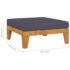 vidaXL 10 Piece Garden Lounge Set with Cushions Solid Acacia Wood - Image 11