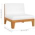 vidaXL 11 Piece Garden Lounge Set with Cushions Solid Acacia Wood - Image 10