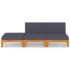 vidaXL 3 Piece Garden Lounge Set with Cushions Solid Acacia Wood - Image 3