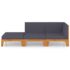 vidaXL 3 Piece Garden Lounge Set with Cushions Solid Acacia Wood - Image 3