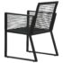 vidaXL 5 Piece Outdoor Dining Set PVC Rattan Black - Image 13