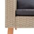 vidaXL 2 Piece Garden Lounge Set with Cushions Poly Rattan Beige - Image 9