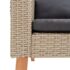 vidaXL 2 Piece Garden Lounge Set with Cushions Poly Rattan Beige - Image 6