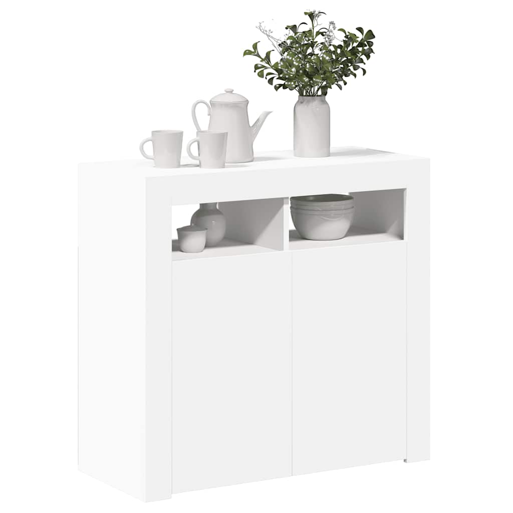 8720286217382_g_en_hd_4 vidaXL Sideboard with LED Lights White 80x35x75 cm - Image 7