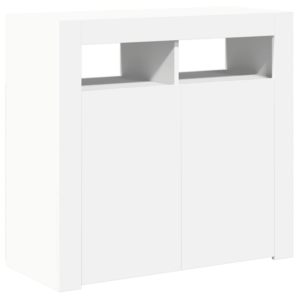 8720286217382_g_en_hd_6 vidaXL Sideboard with LED Lights White 80x35x75 cm - Image 9