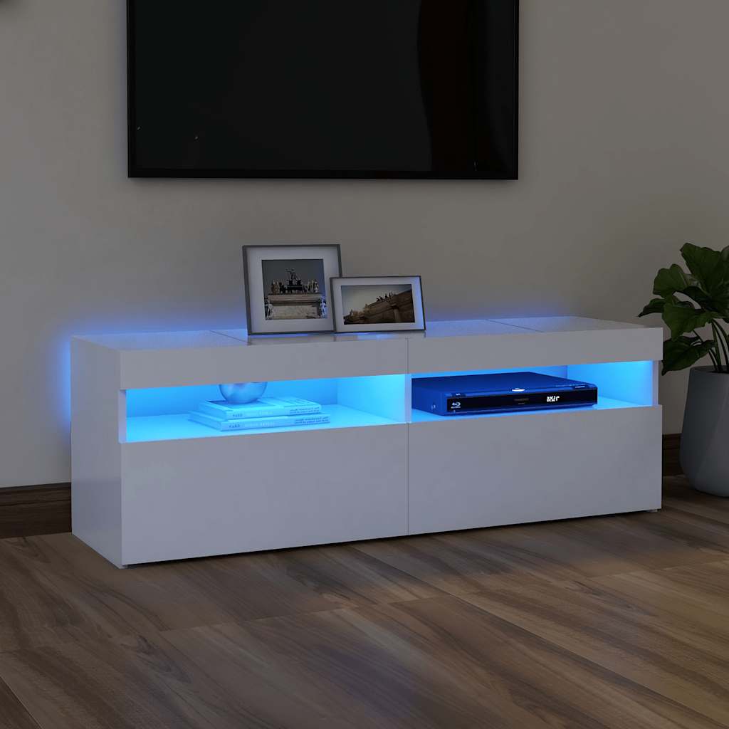 8720286217832_m_en_hd_1 vidaXL TV Cabinet with LED Lights White 120x35x40 cm - Image 1