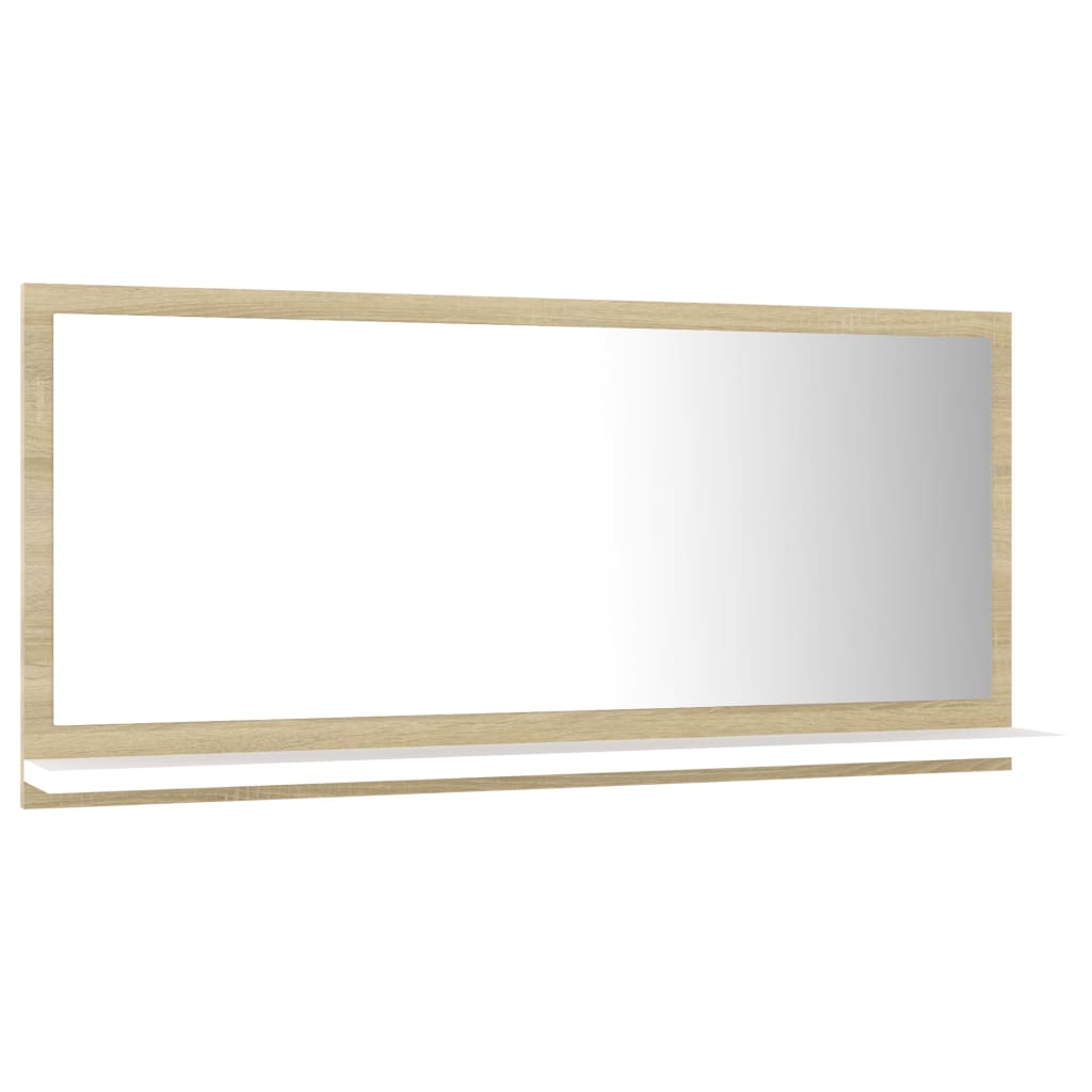 8720286218969_g_en_hd_1 vidaXL Bathroom Mirror White and Sonoma Oak 80x10.5x37 cm Engineered Wood - Image 3