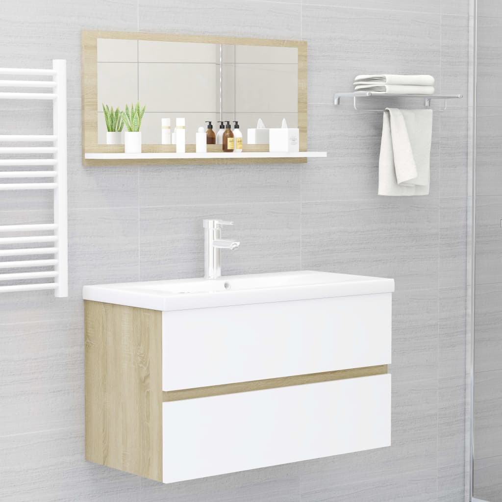8720286218969_g_en_hd_4 vidaXL Bathroom Mirror White and Sonoma Oak 80x10.5x37 cm Engineered Wood - Image 6