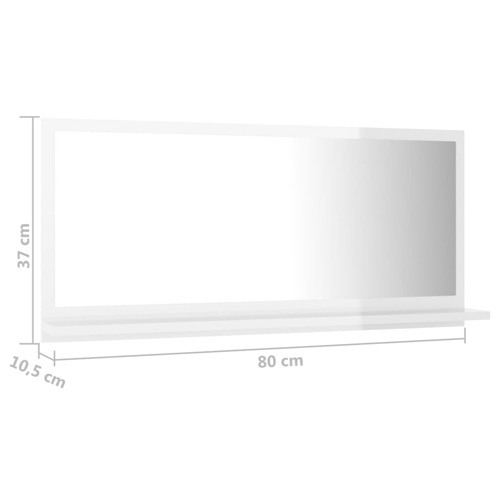 8720286218976_g_en_hd_5 vidaXL Bathroom Mirror High Gloss White 80x10.5x37 cm Engineered Wood - Image 7