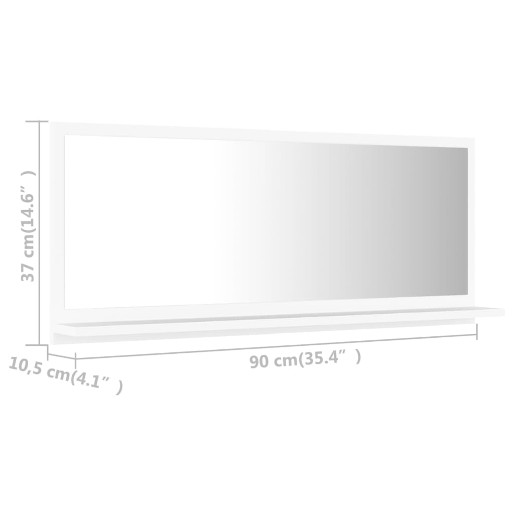 8720286219003_g_en_hd_5 vidaXL Bathroom Mirror White 90x10.5x37 cm Engineered Wood - Image 7