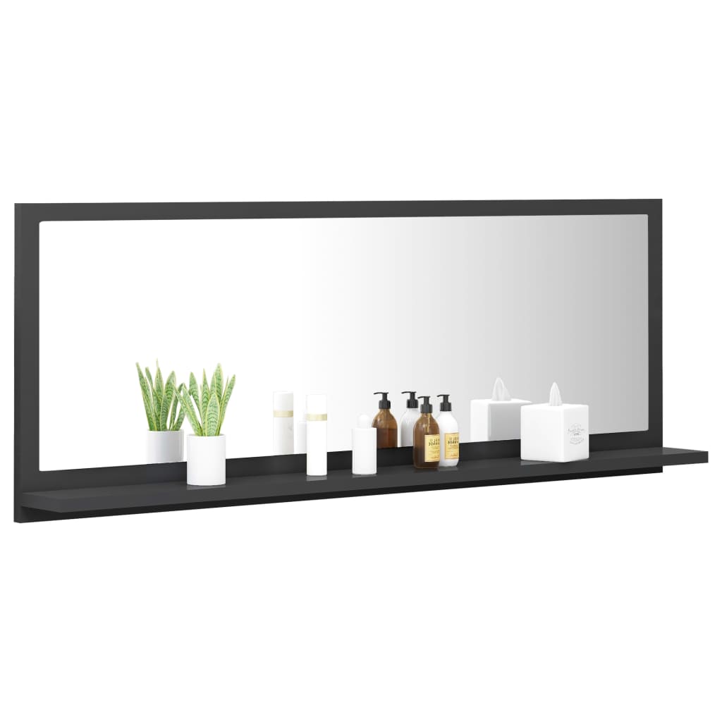 8720286219119_g_en_hd_2 vidaXL Bathroom Mirror Grey 100x10.5x37 cm Engineered Wood - Image 4