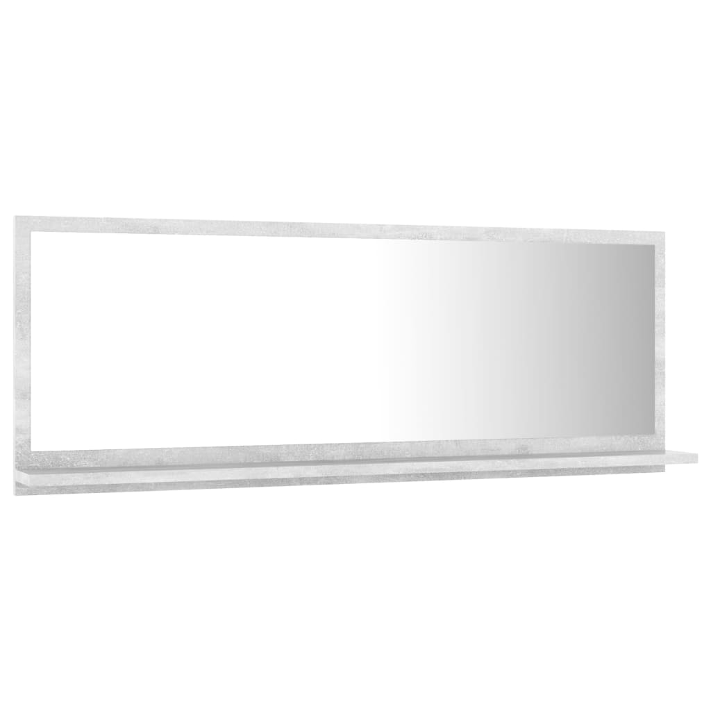 8720286219133_g_en_hd_1 vidaXL Bathroom Mirror Concrete Grey 100x10.5x37 cm Engineered Wood - Image 3