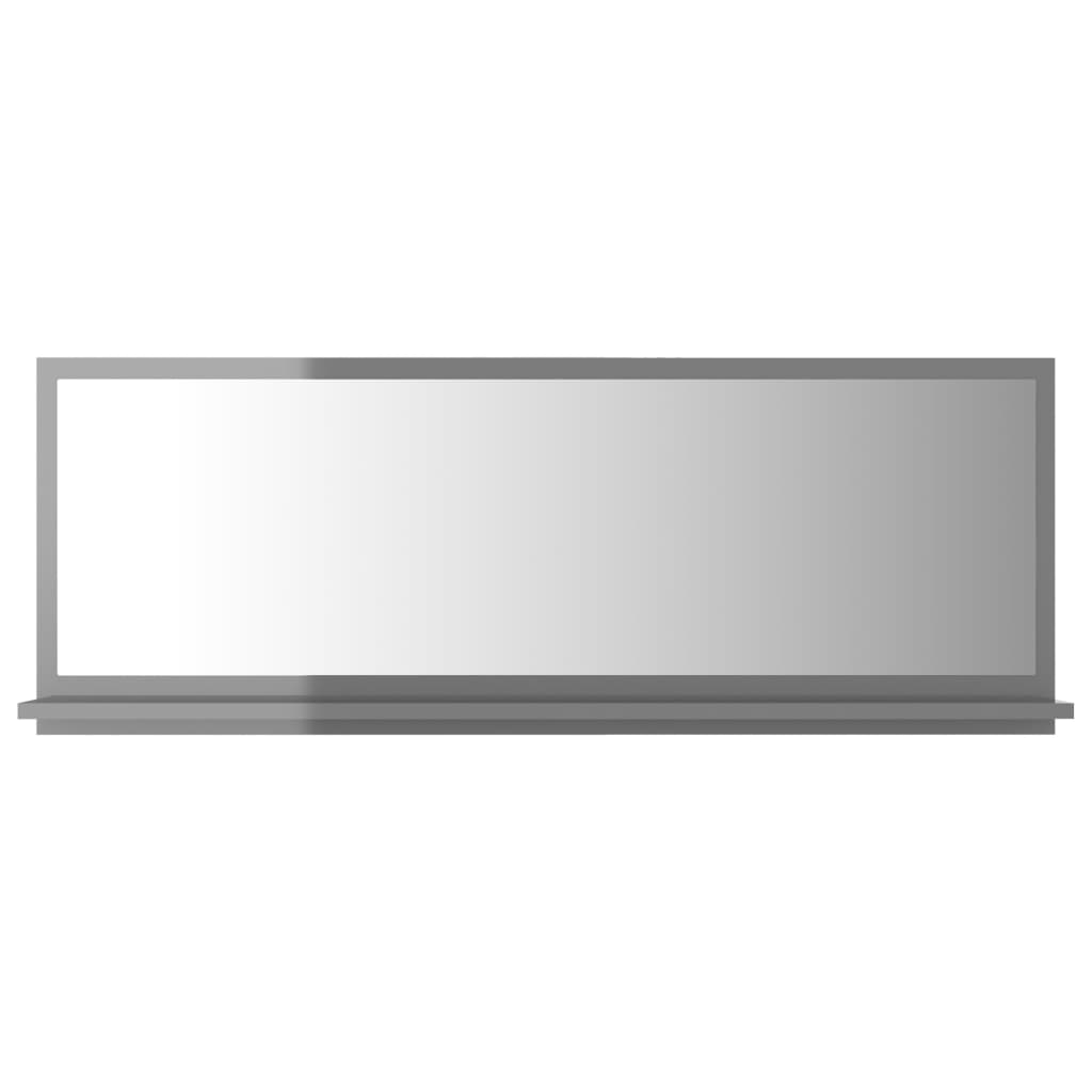 8720286219171_a_en_hd_1 vidaXL Bathroom Mirror High Gloss Grey 100x10.5x37 cm Engineered Wood - Image 2