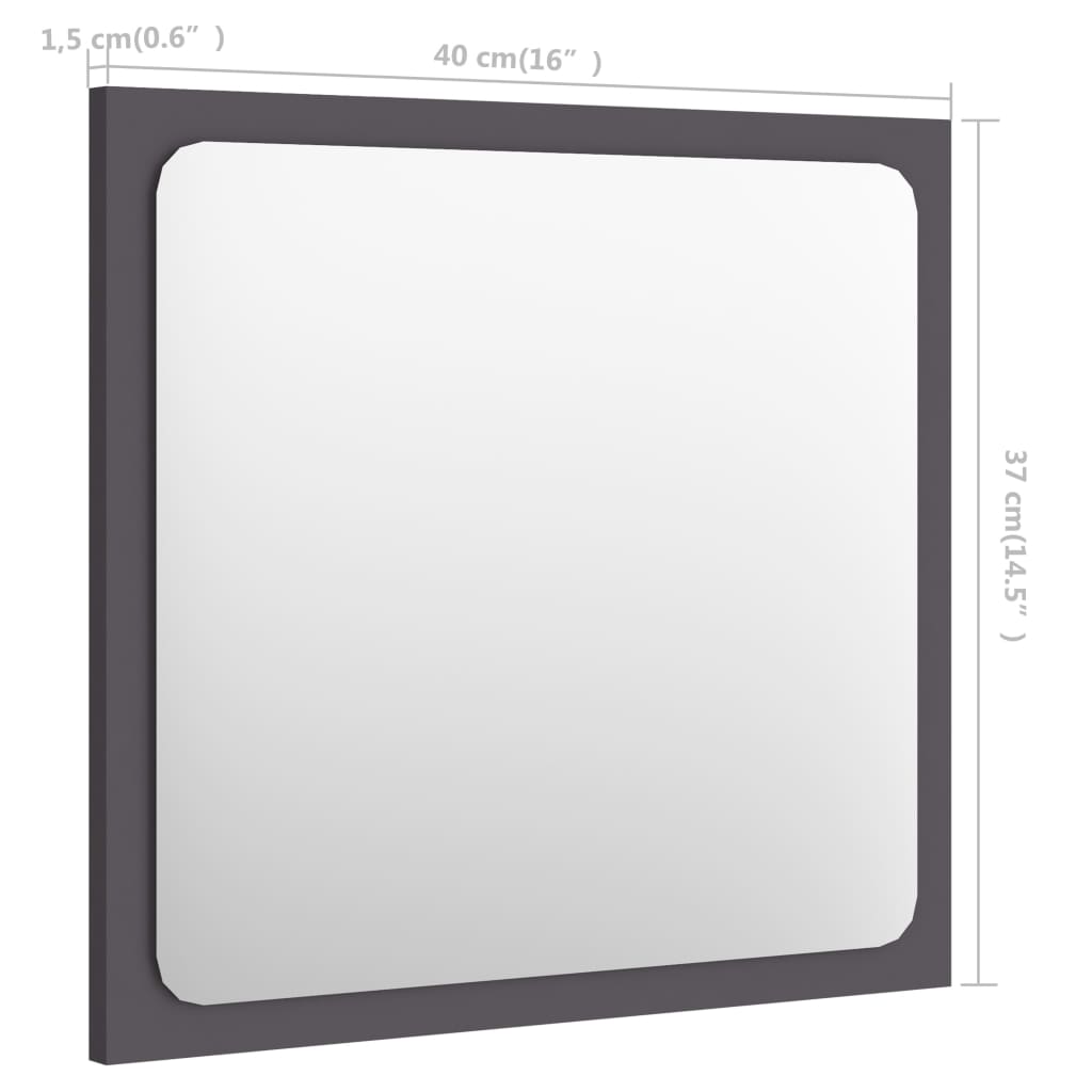 8720286219201_g_en_hd_3 vidaXL Bathroom Mirror Grey 40x1.5x37 cm Engineered Wood - Image 5
