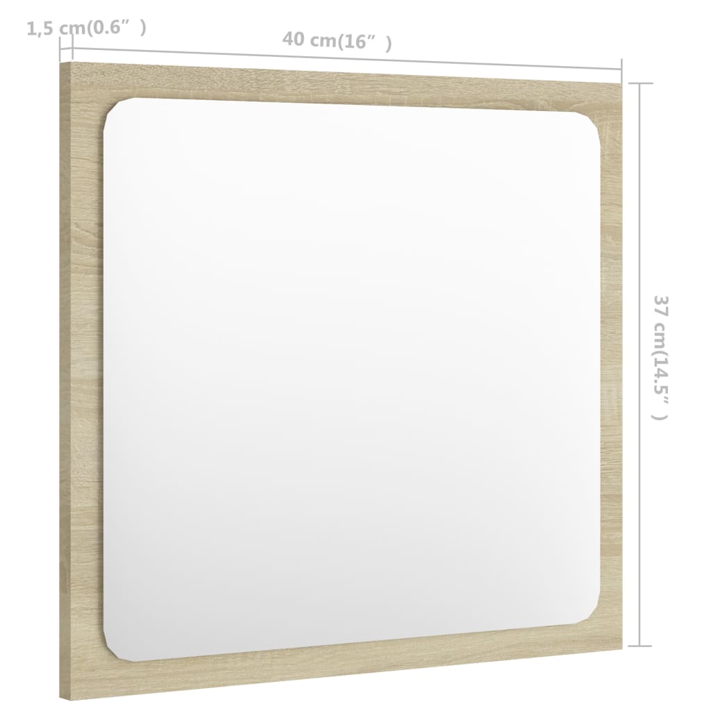 8720286219218_g_en_hd_3 vidaXL Bathroom Mirror Sonoma Oak 40x1.5x37 cm Engineered Wood - Image 5