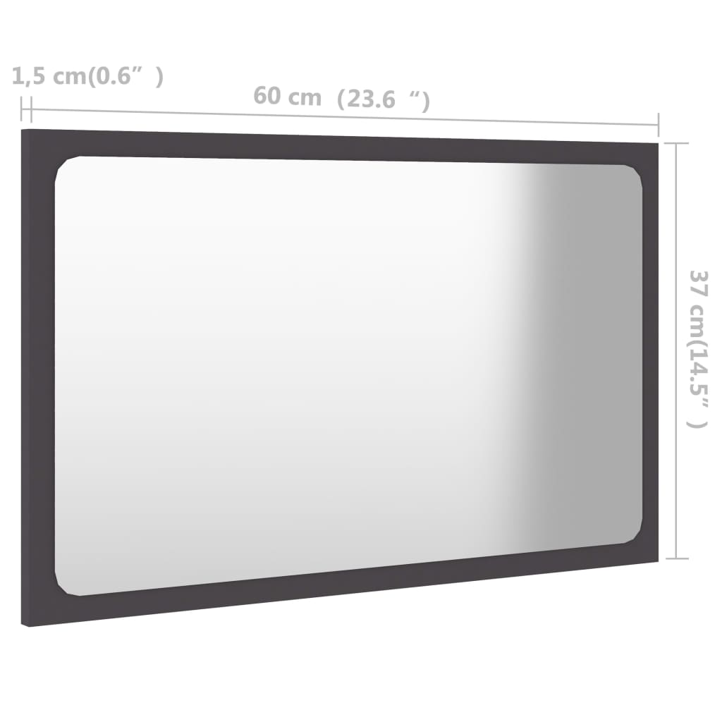8720286219287_g_en_hd_3 vidaXL Bathroom Mirror Grey 60x1.5x37 cm Engineered Wood - Image 5