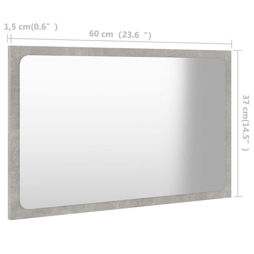 8720286219300_g_en_hd_3 vidaXL Bathroom Mirror Concrete Grey 60x1.5x37 cm Engineered Wood - Image 5