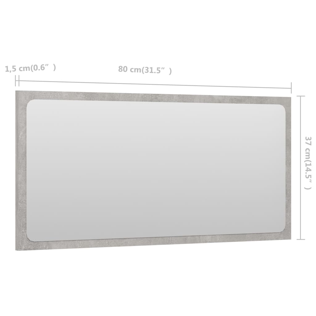 8720286219386_g_en_hd_3 vidaXL Bathroom Mirror Concrete Grey 80x1.5x37 cm Engineered Wood - Image 5