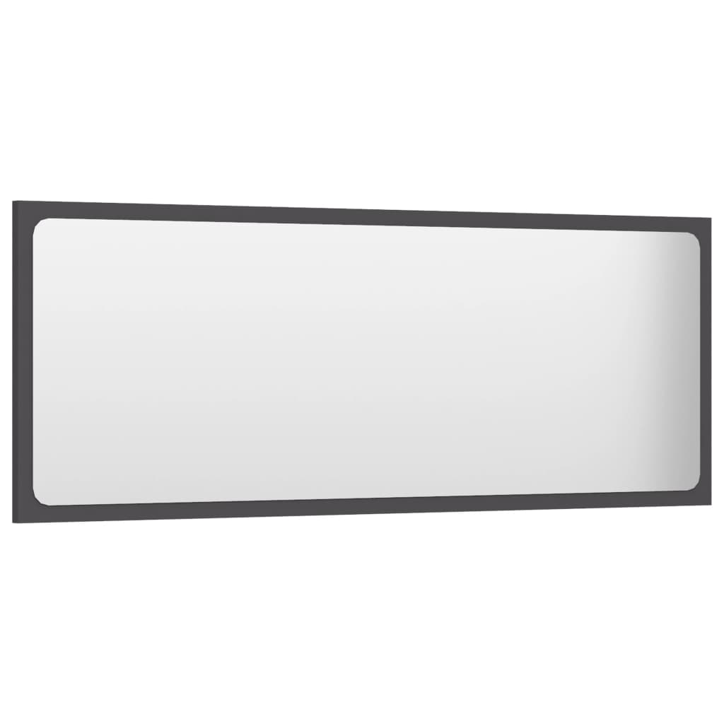 8720286219522_g_en_hd_1 vidaXL Bathroom Mirror Grey 100x1.5x37 cm Engineered Wood - Image 3