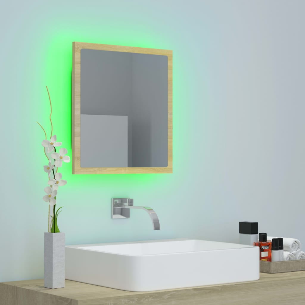 8720286220962_g_en_hd_3 vidaXL LED Bathroom Mirror Sonoma Oak 40x8.5x37 cm Acrylic - Image 5
