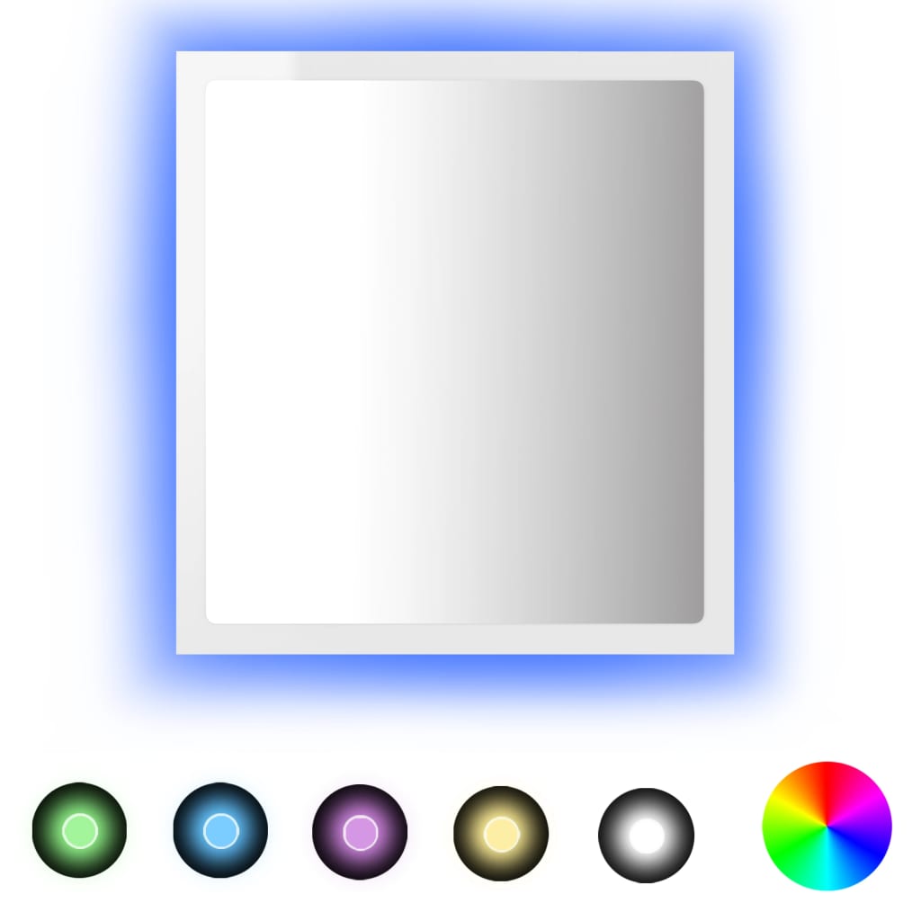 8720286220986_a_en_hd_1 vidaXL LED Bathroom Mirror High Gloss White 40x8.5x37 cm Acrylic - Image 2